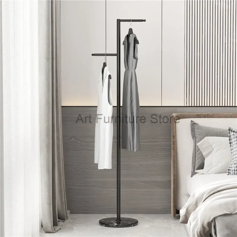 Simplicity Marble Base Metal Clothing Display Rack Creative Furniture Bedroom Hangers Coat Shelf Sample Show Bags Hat Organizer