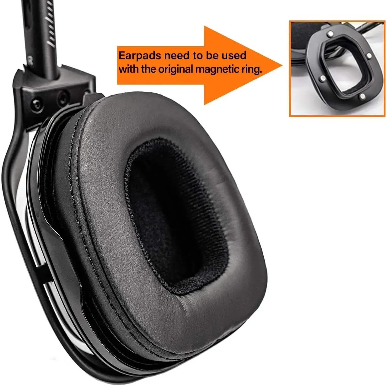 Replacement Paste style Leather / Velvet Ear Pads Headband Compatible with Logitech Astro A50 a50 Gen 3 Gen 4 Gaming Headset