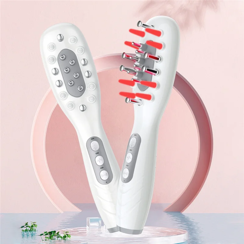 

Electric Calp Massage Comb Hair Oil Applicator Scalp Massager For Hair Treatment Growth Medicine Fluid Essential Oil