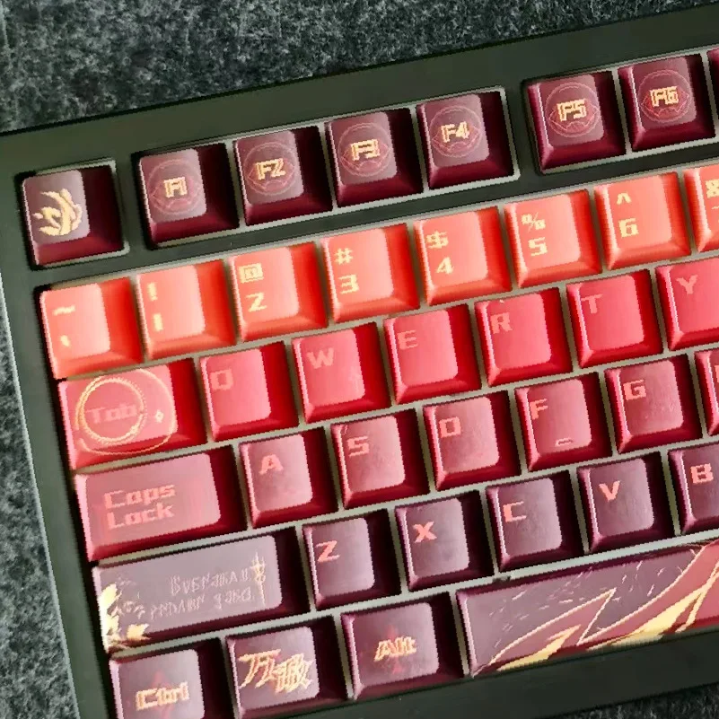 5-Sided Dye-Sublimation Anime All-Enemy Series 133 Keys Full Set Custom DIY Mechanical Keyboard Keycaps