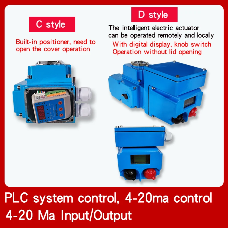 Imagem -06 - Atuador Elétrico Pequeno Fino Atuador de Válvula Válvula de Esfera Válvula Borboleta Interruptor de Cabeça Elétrica Inteligente 420ma 50nm 05b 110v 230v