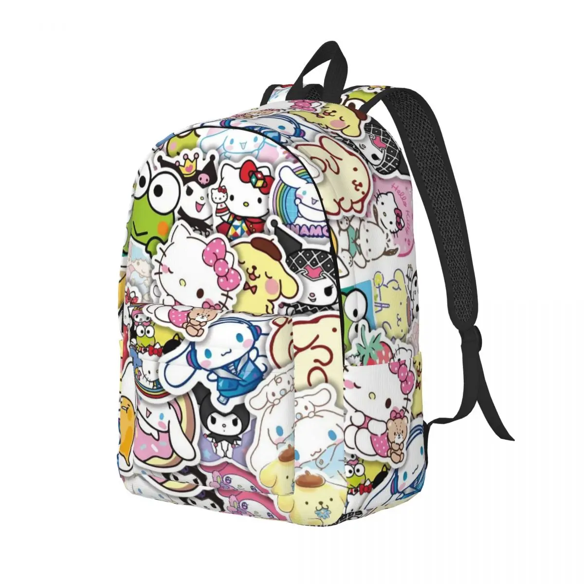 Cute Sanrio HelloKitty Classical Backpack Outdoor Student Business Kuromi Melody Daypack Men Women Laptop Computer Shoulder Bag