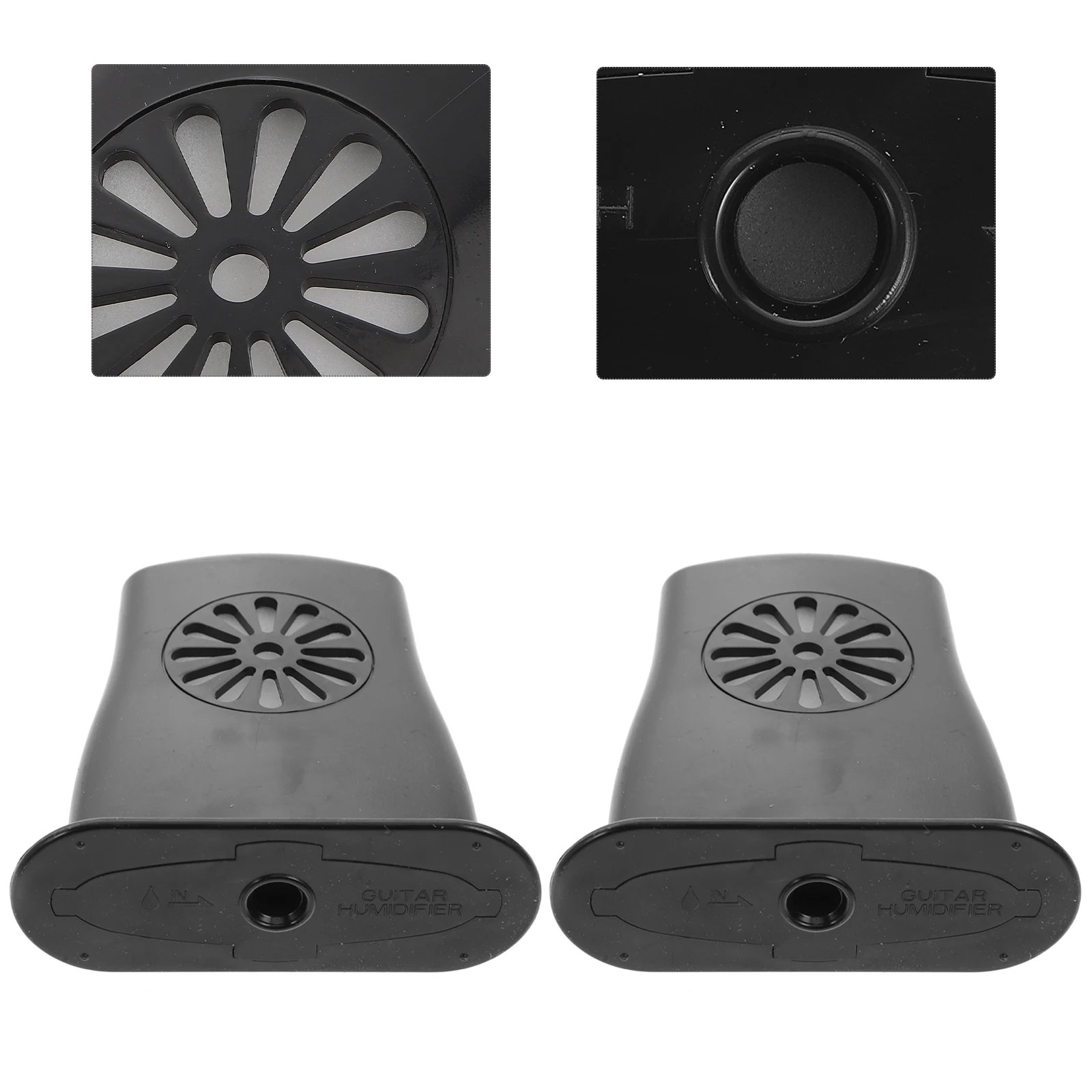 

2 Pcs Guitar Humidifier Dehumidifier Accessory Dehumidifiers Acoustic Damp Case Ballad