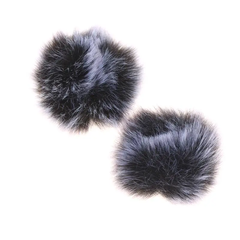 2/4/10PCS Universal Lavalier Microphone Furry Windscreen Fur Windshield Wind Muff Soft