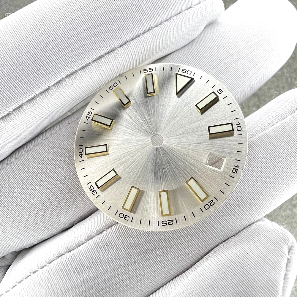 إكسسوارات الساعة قرص عتيق 28.5 ملم قرص متوهج يومي مع حركة Lumefor Miyota 8215، 2836، 2813، ETA 2836 - ساعة Mod Literal