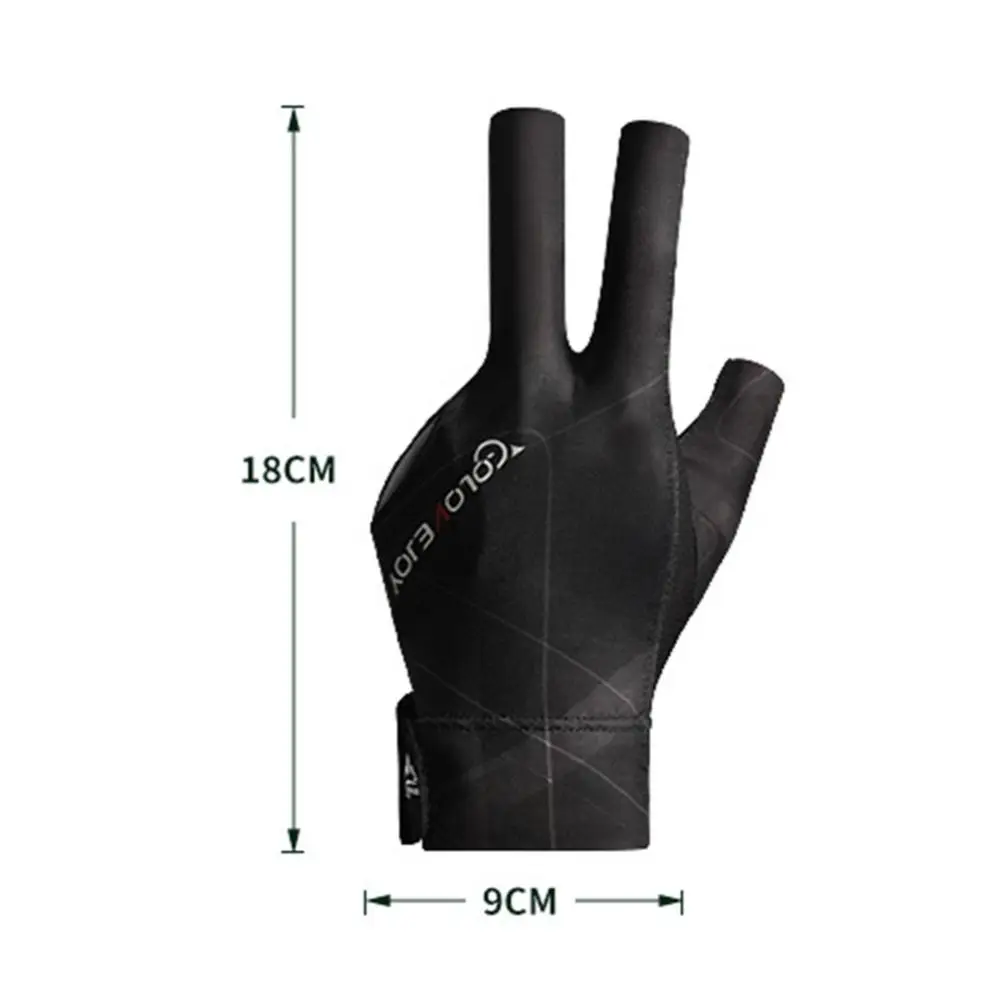 Professional Elasticity Sport Gloves Non-slip Light Three Finger Gloves Billiards Gloves Open 3 Fingers Gloves Anti Skid Gloves