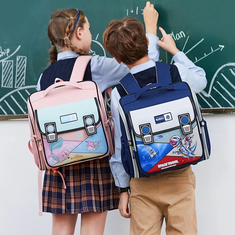 Schoolbag Kids School Backpack Orthopedic 6 Grade Waterproof Children School Bags For Girls Boys Kids Book Bag Mochila Infantil