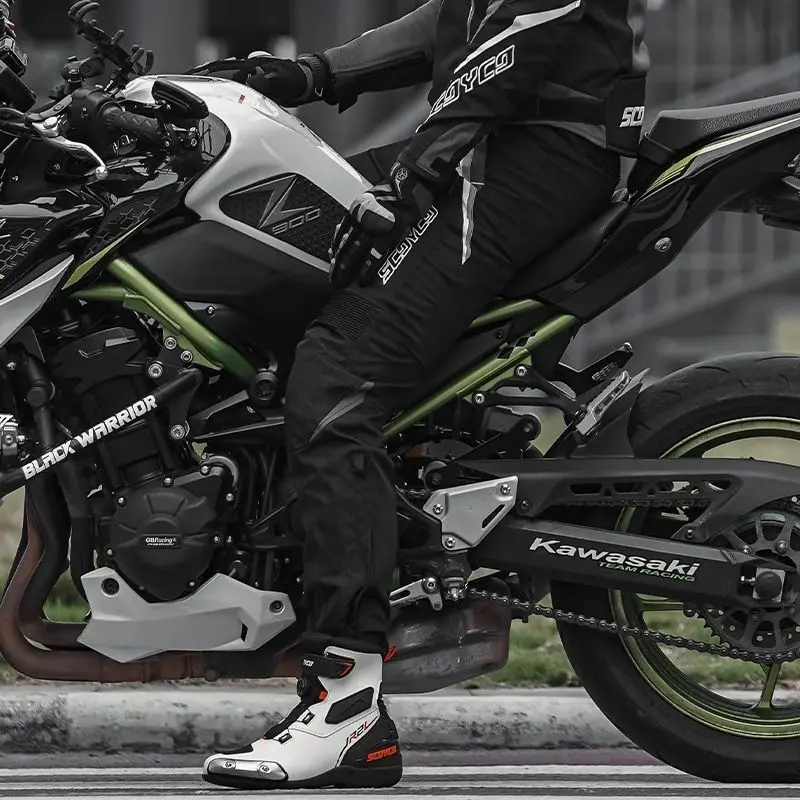 SCOYCO Motorcycle Riding Pants Summer Breathable Anti-drop EC Protective Gear Locomotive Pants Workwear Casual  Pants