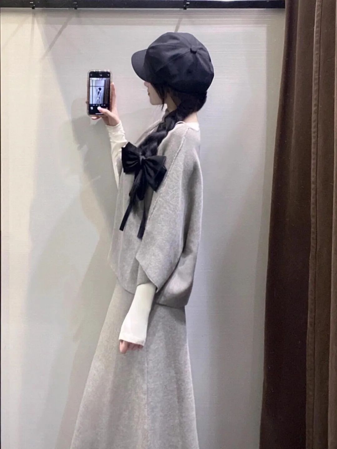 الحلو Batwing Sve محبوك سترة فضفاضة تناسب عادية Sle ألياف البوليستر عادية فضفاض تريكو ربيع الخريف وصول جديد #3