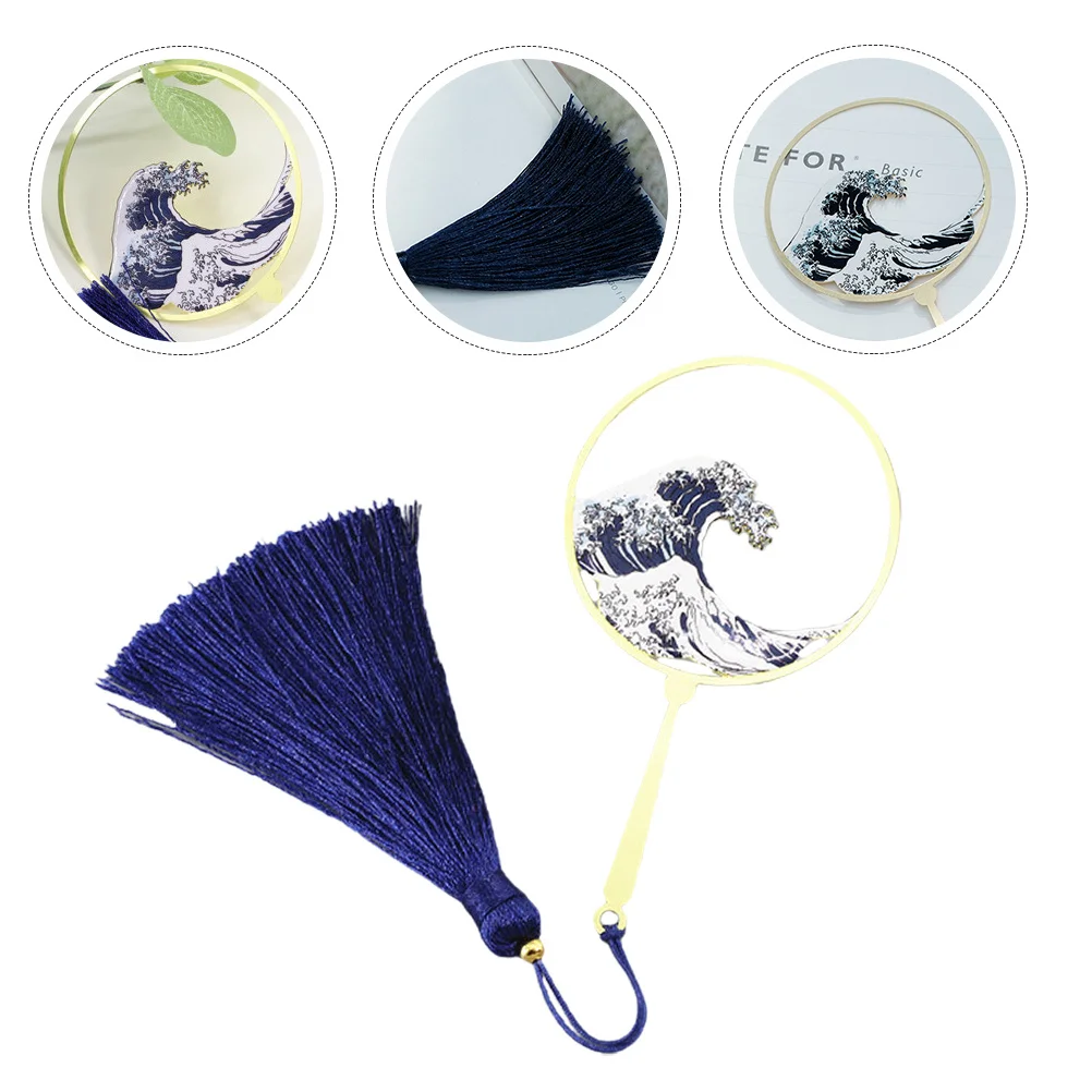 

Exquisite Sea Wave Bookmark Fine Workmanship Multipurpose Decor for Books Bags Phones Graduation Gift Bookmark