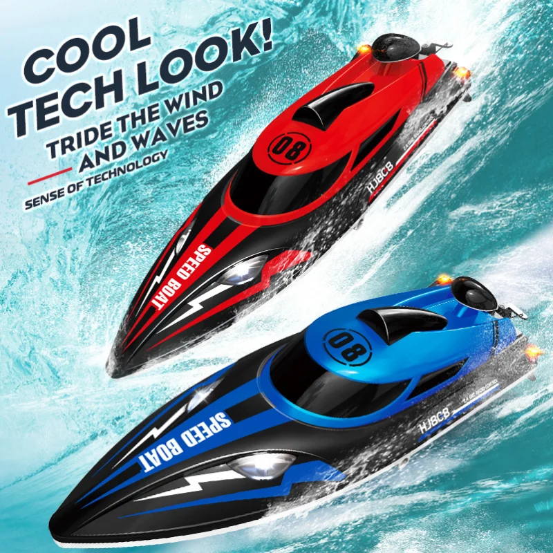 RC High-speed Speedboat Model Toy Gift Racing Boat Finished Product Electric Remote-controlled Boat Model Water Yacht