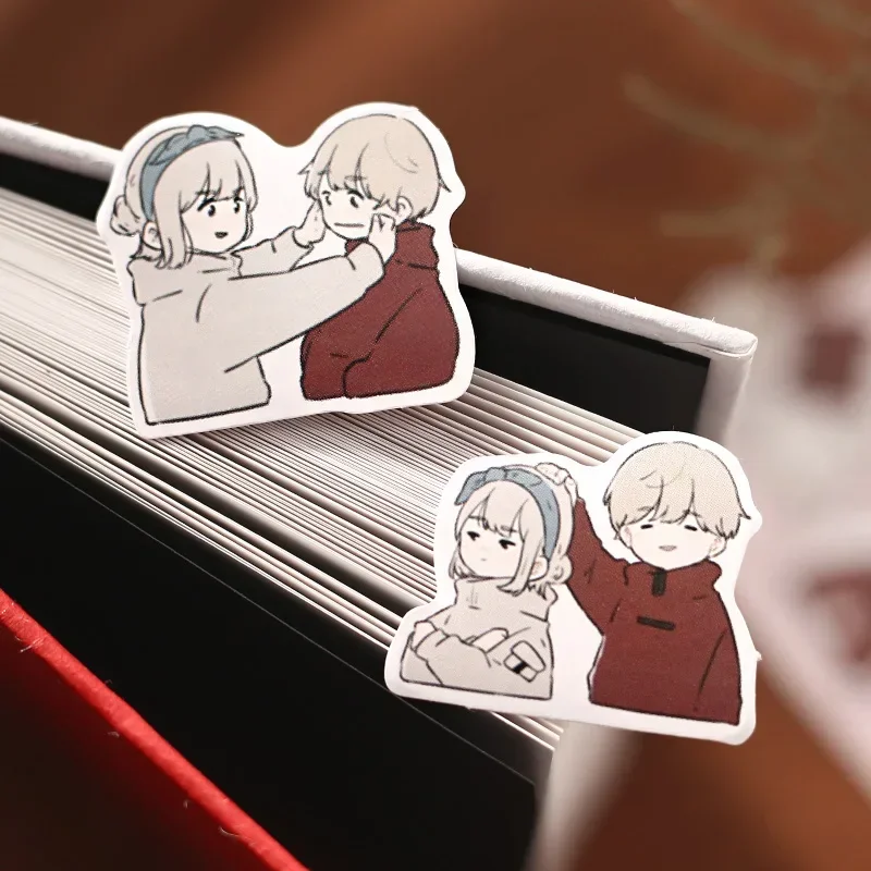 45 PCS/box Cute Cartoon Couple Love Overture Warm Daily Decorative Stickers for Scrapbooking Album Planner DIY Craft Journal image 2