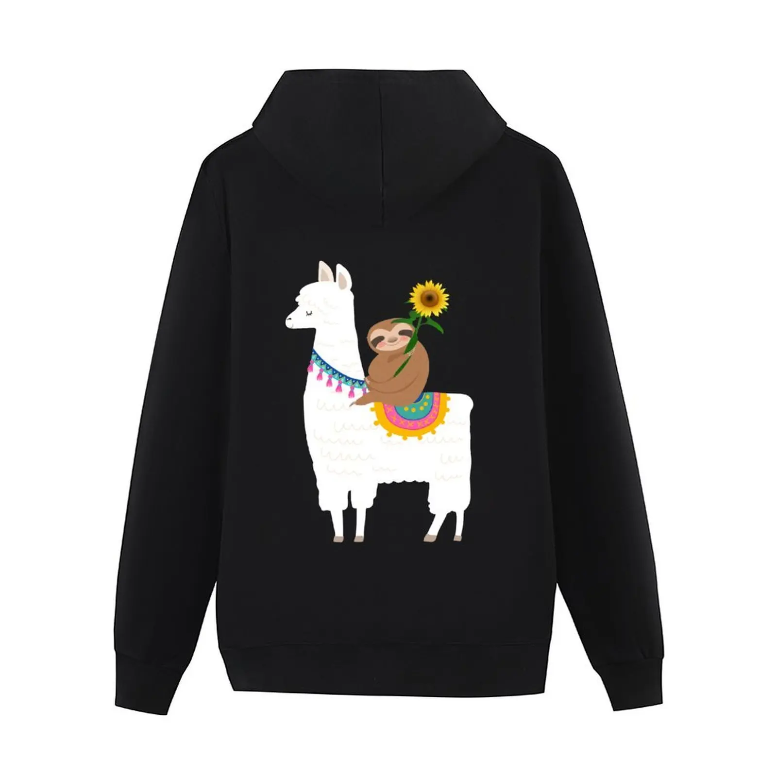 معطف رجالي بغطاء للرأس من SLOTH RIDING A LLAMA ملابس على الطراز الكوري ملابس كورية للخريف منتجات جديدة بغطاء للرأس للرجال