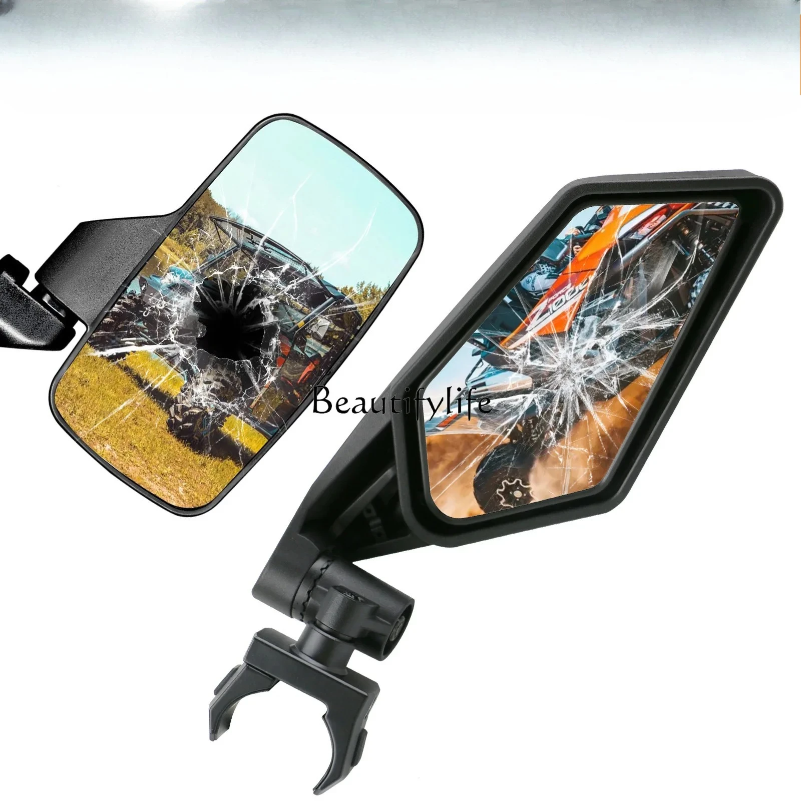 

2 Cross-border dedicated motorcycle UTV/ATV side mirror ATV modified rearview mirror