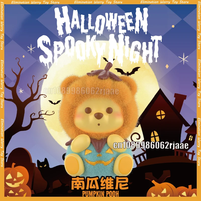 

Хэллоуин Жуткий Ночной Сюрприз Слепая Коробка Тыквенная Ночь Серия Слепая Коробка Винни Пух Флокированная Плюшевая Коллекционная Модель