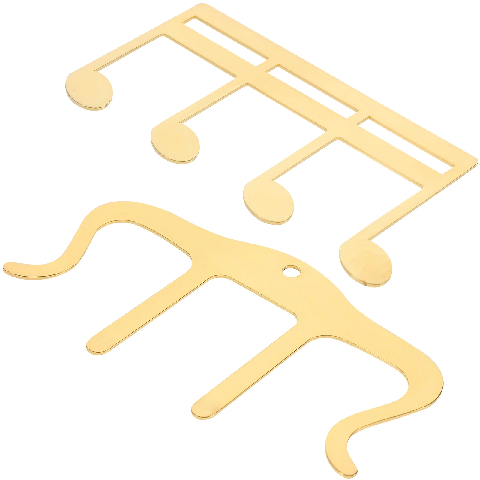 

2Pcs Music Clip Hollowed Out Metal Iron Sheet Music Holder Portable Score Clamp for Guitar Piano Book Page Holder Musicians Gift