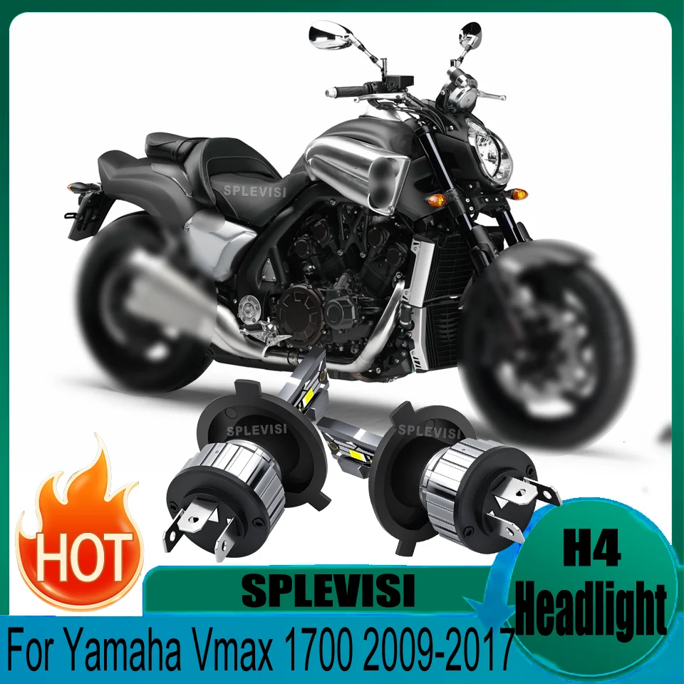 Shockproof Durable for Rough Roads 9003 motorcycle Headlight For Yamaha Vmax 1700 2009 2010 2011 2012 2013 2014 2015 2016 2017