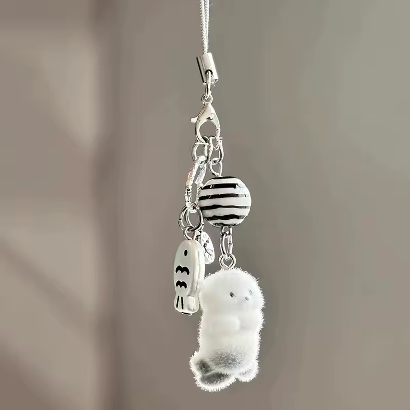 Fluffy Alpaca Elk Capybara Animal Keychains Resin Cartoon Lovely Funny Garlic Goose 3D Doll Pendant Bag Box Car Key Ring Jewelry - Image 41