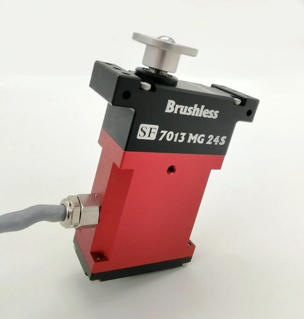 ​ ​ Himark SF07013MG 24V ±60 °   Servo de perfil bajo con retroalimentación de bus CAN sin escobillas de alto par IP67 resistente al agua de 70KG