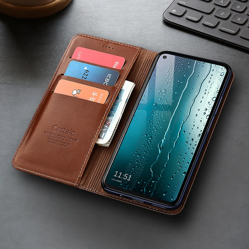 

Wax Drop Genuine Leather Flip Case For Honor X20 X30 X30i X40 X40i X50 X50i X60 X60i X70 X70i SE GT Pro Plus Max Wallet Cases