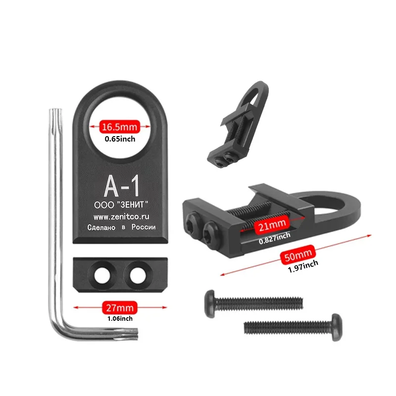 A-1 Montaje QD Picatinny para eslinga rápida táctica de pistola - imagen 4