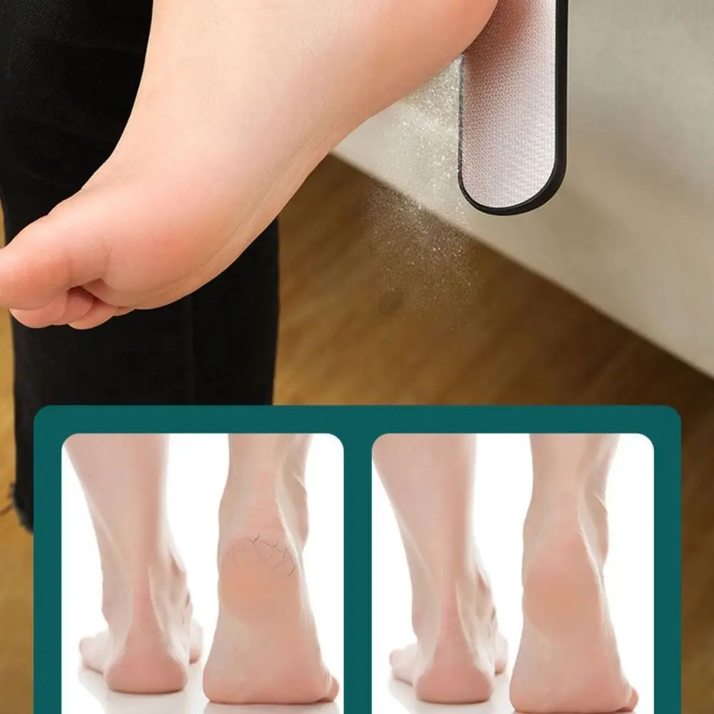 Cura dei piedi principale Rimozione della pelle secca in acciaio inossidabile Rimozione del piede bifacciale Lime per smerigliatrice del piede Rimozione della buccia del callo Pelle morta