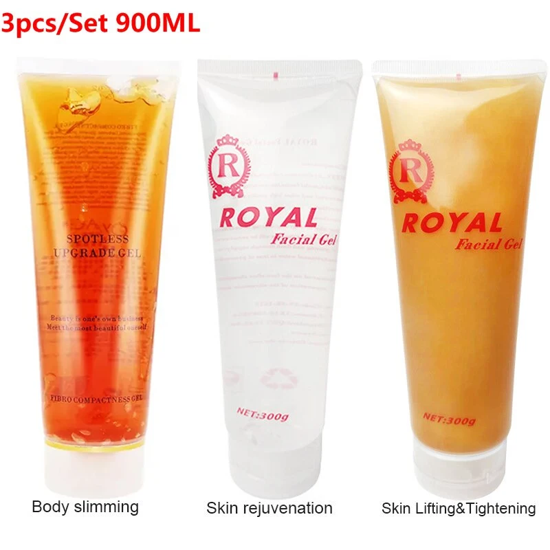 3pcs/Set 900G Ultrasound Gel Conductor Radiofrecuencia y Cavitacion for Beauty EMS Galvanic and RF Devices Body Slimming Machine