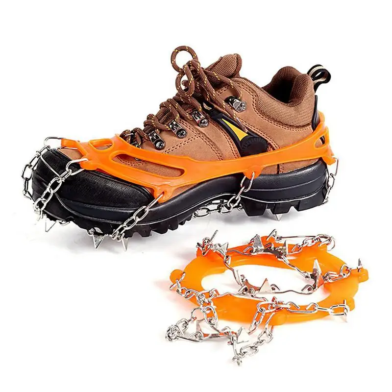 

Walk Traction Ice Cleat Anti-Slip Outdoor Ice Claws Portable Ice Cleats With Carrying Bag Comfortable Ice Claws For Wet Grass