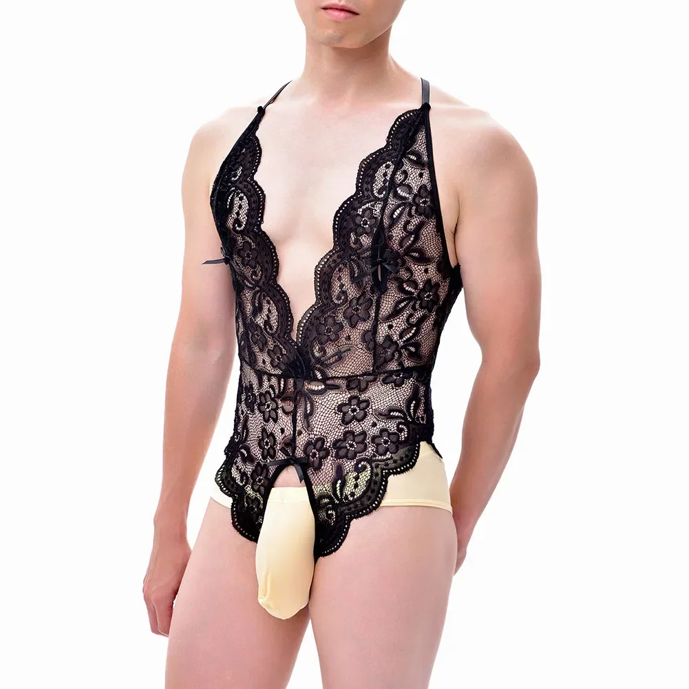 

Для ночи, кружевная одежда для сна, эротическое белье для ночного ношения, дышащая эротическая ночная рубашка, трансвестит, функция без вырезов