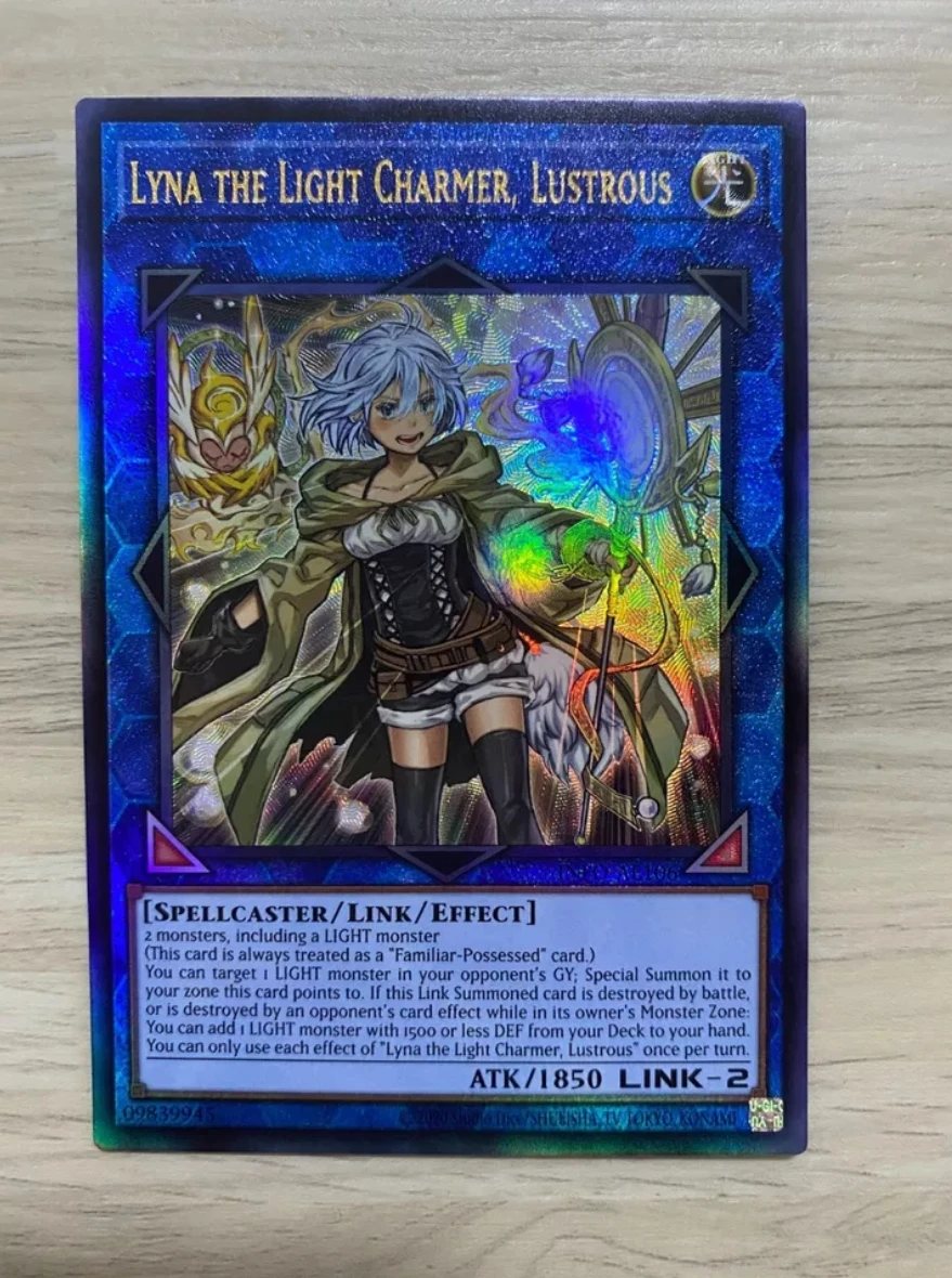 

Yugioh KONAMI Duel Monsters INFO-AE106 Lyna the Light Charmer, Lustrous Ultimate Rare Asian English Collection Mint Card