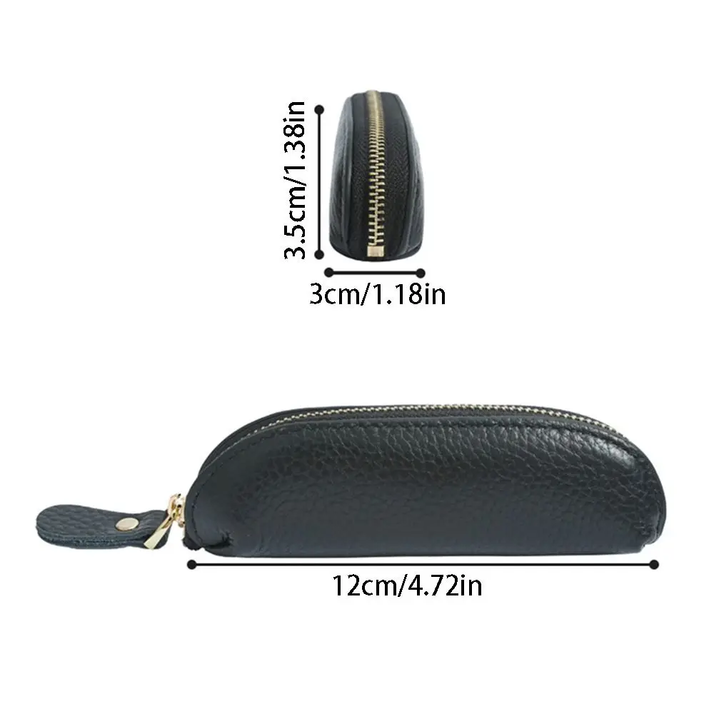 多機能レトロ女性の財布防水ポータブル本革小銭入れ耐久性のあるコンパクトミニコインバッグ学生