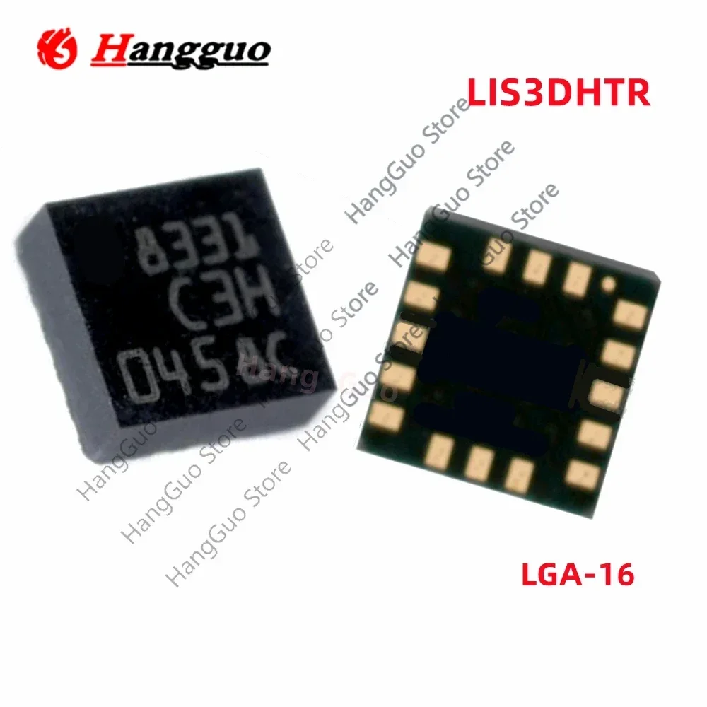 10PCS/Lot Original LIS3DHTR LGA-16 3-axis accelerometer MEMS digital output motion sensor IC Chip