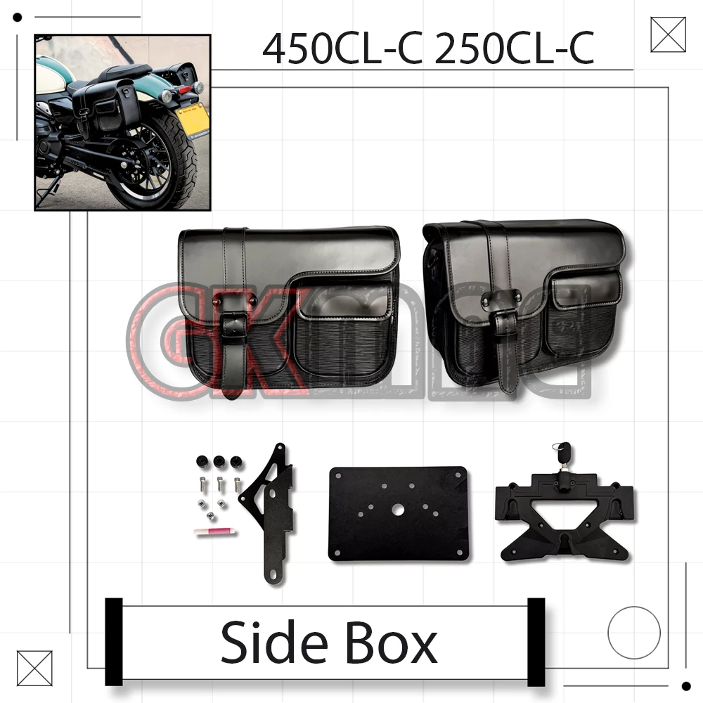 For CFmoto 450CL-C 250CL-C 250 450 CLC Motorcycle Modified Side Box Side Saddle Bag Quick Release Waterproof Travel Storage Bag