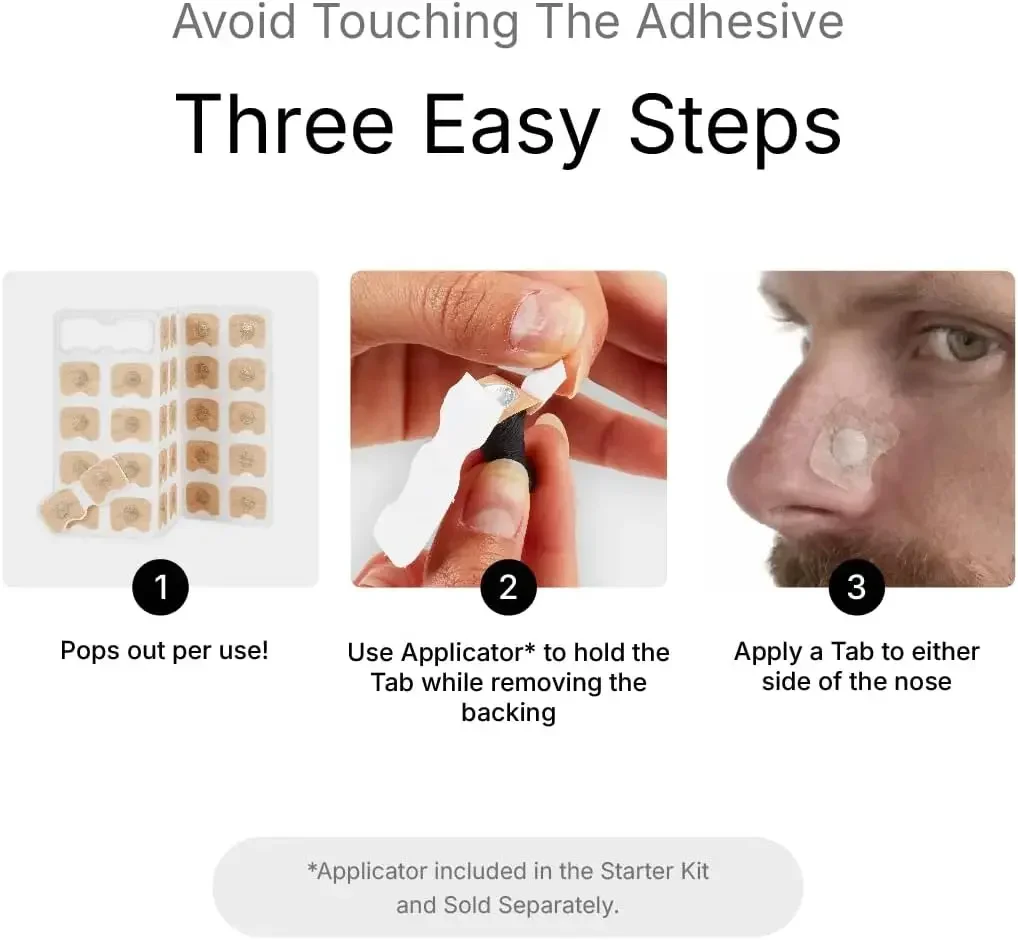 Adult Nose Strips Nasal Dilator Kit, Easy Breathing Comfort Support, For Men Women Home Sleep And Daily Nose Care