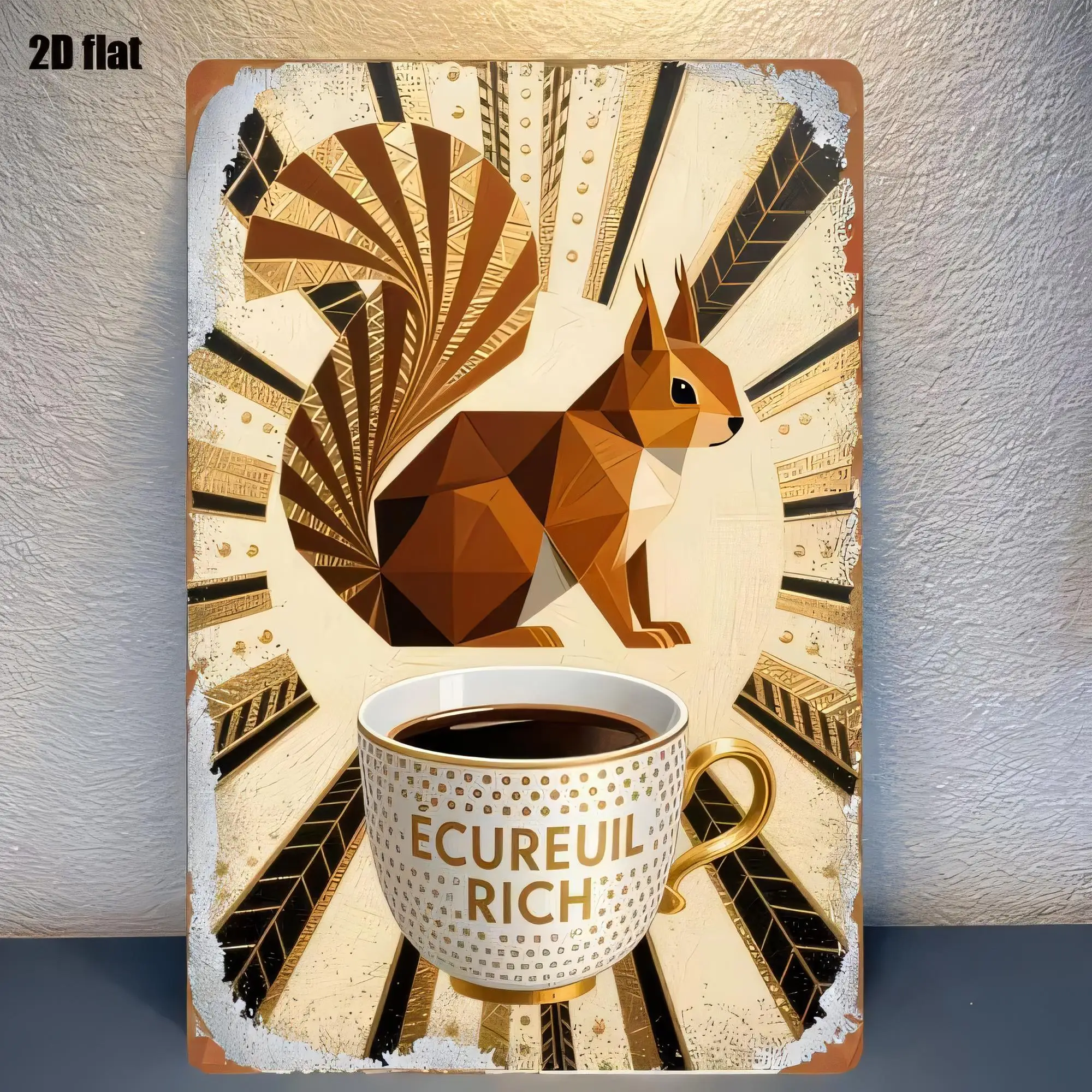 Tin Sign with Fox Coffee Mug Quote Retro Vintage Metal Wall Art for Kitchen Dining Room Cafe Home Decor 20x30  Waterproof Rustpr