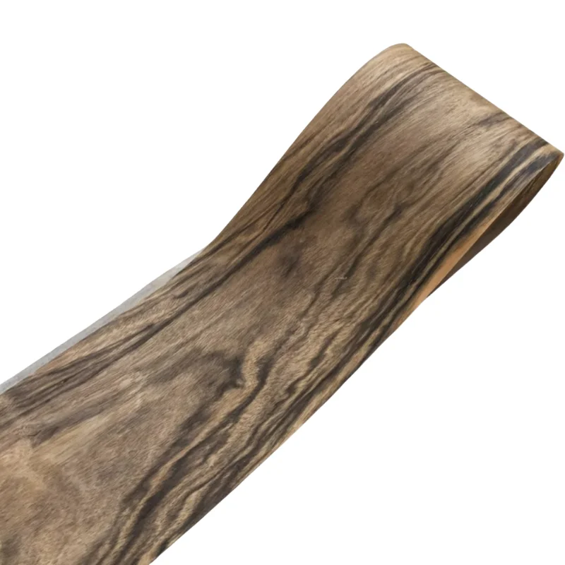 Natural Ebony Wood Veneer Vintage Ink Pattern for Accent Tabletop Cover Furniture DecorCraft Projects DIY Panels L:250X18cm