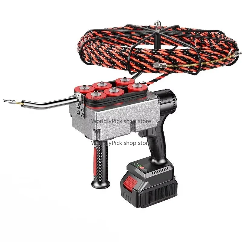 Brushless Lithium-ion Automatic Electrician Tools  Stringing Machine Electric Wire Threading Machine Cable Puller 110/220V
