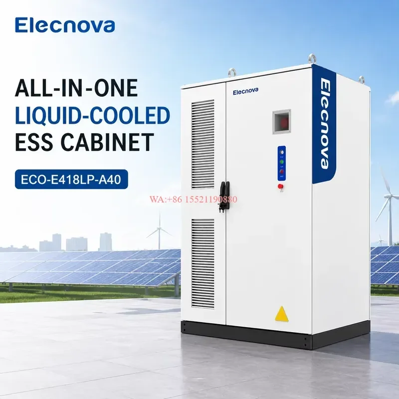 WMWMNU for ECO-E418LP-A40 418kWh 100kW LFP 314Ah Liquid-Cooled Industrial Commercial Energy Storage Power System Cabinet