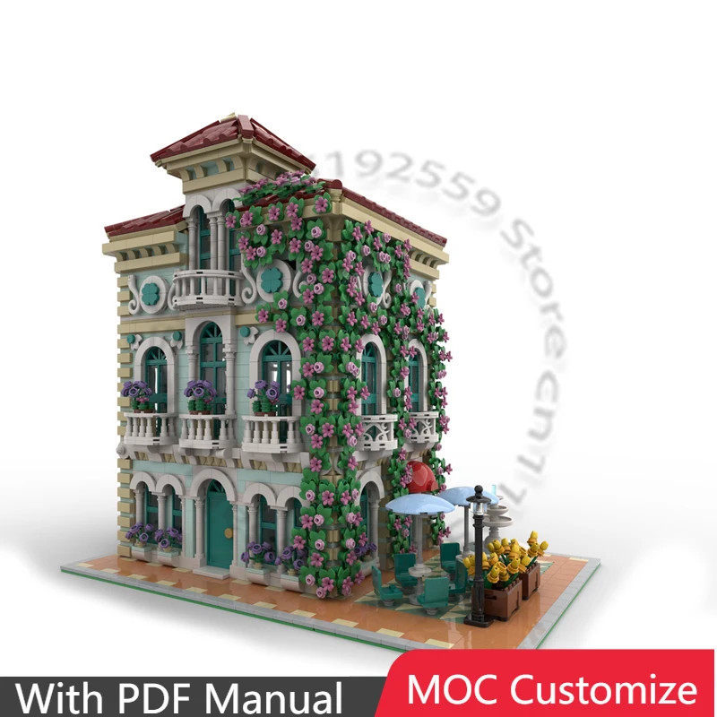 5466 PCS Modular Building MODULAR VIII MOC Customize Modular Building Block Simple Kids Design Popular DIY Boy Holiday Toy Gifts