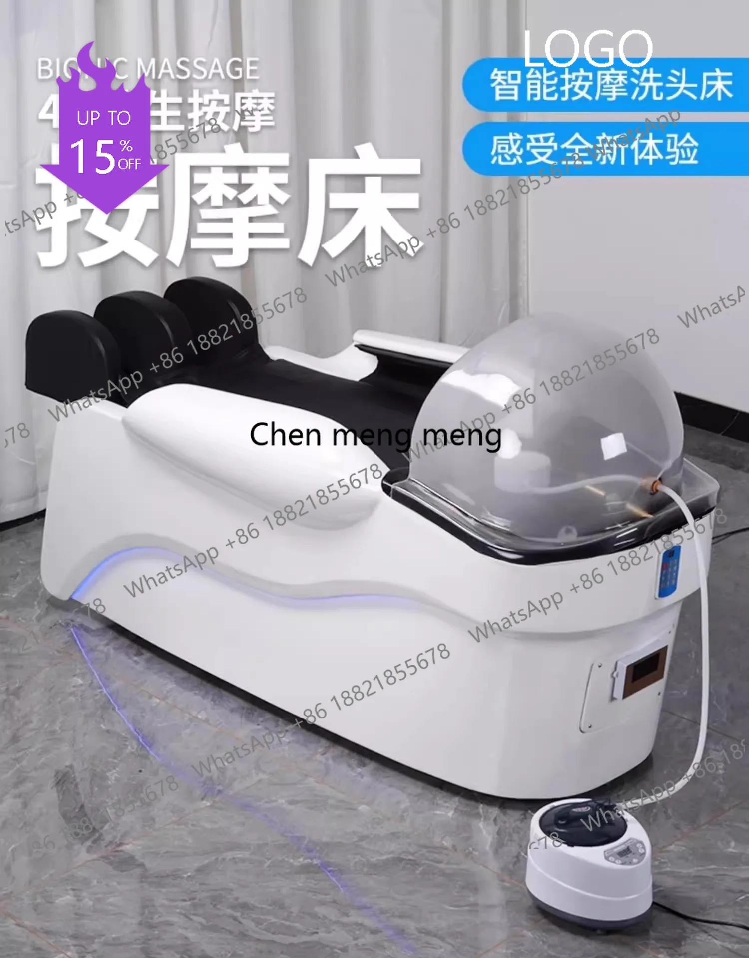 

D80 Electric Massage Shampoo Chairs Barber Shop Head Spa Hair Shower Ergonomics Shampoo Chairs Salon Furniture Cama De Champu