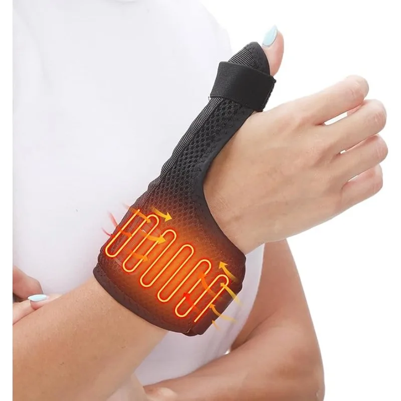 Heated Finger Braces 3 Temperature Settings Full Coverage Joint Relief for Arthritis Typists Musicians Elderly Users Finger