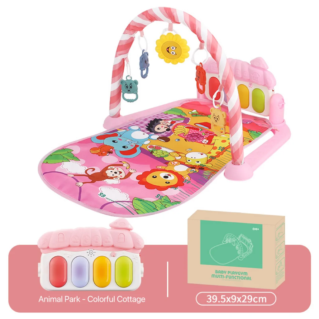 Interesse do bebê cultivo Fitness Stand música Pedal Piano, tapete infantil, cultivo de piano ritmo sentido