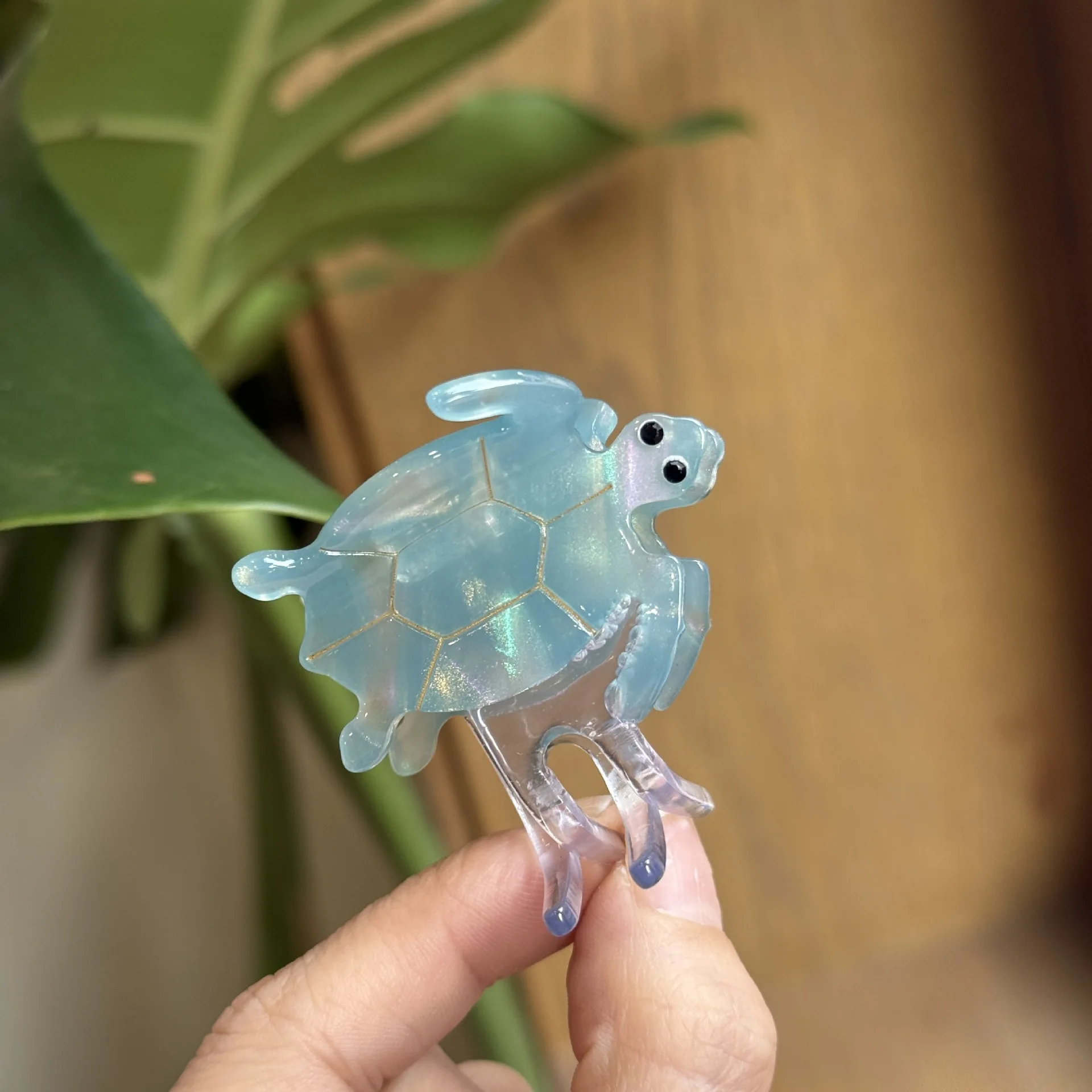 New Cute Cartoon Ocean Mermaid Tortoise Hair Claw Clips Sea Turtle Acetate Shark Hairpin For Women Hair Accessories