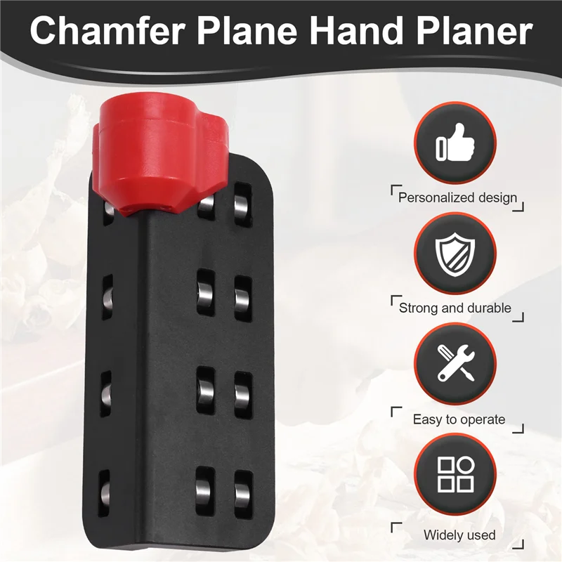 ETRT Chamfer Plane Hand Planer Woodworking Wooden Edge Corner Corner Trimming Chamfering Manual Joiner Carpentry Tools With 4 Cu