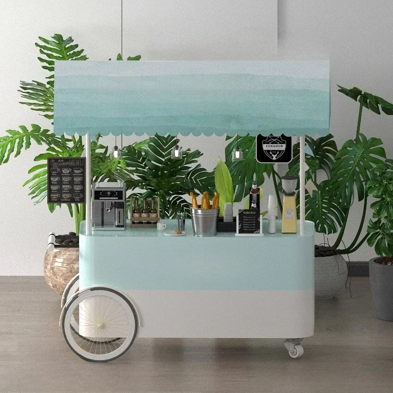 Internet celebrity outdoor night market float shopping mall wrought iron stall car selling snacks mobile exhibition promotional