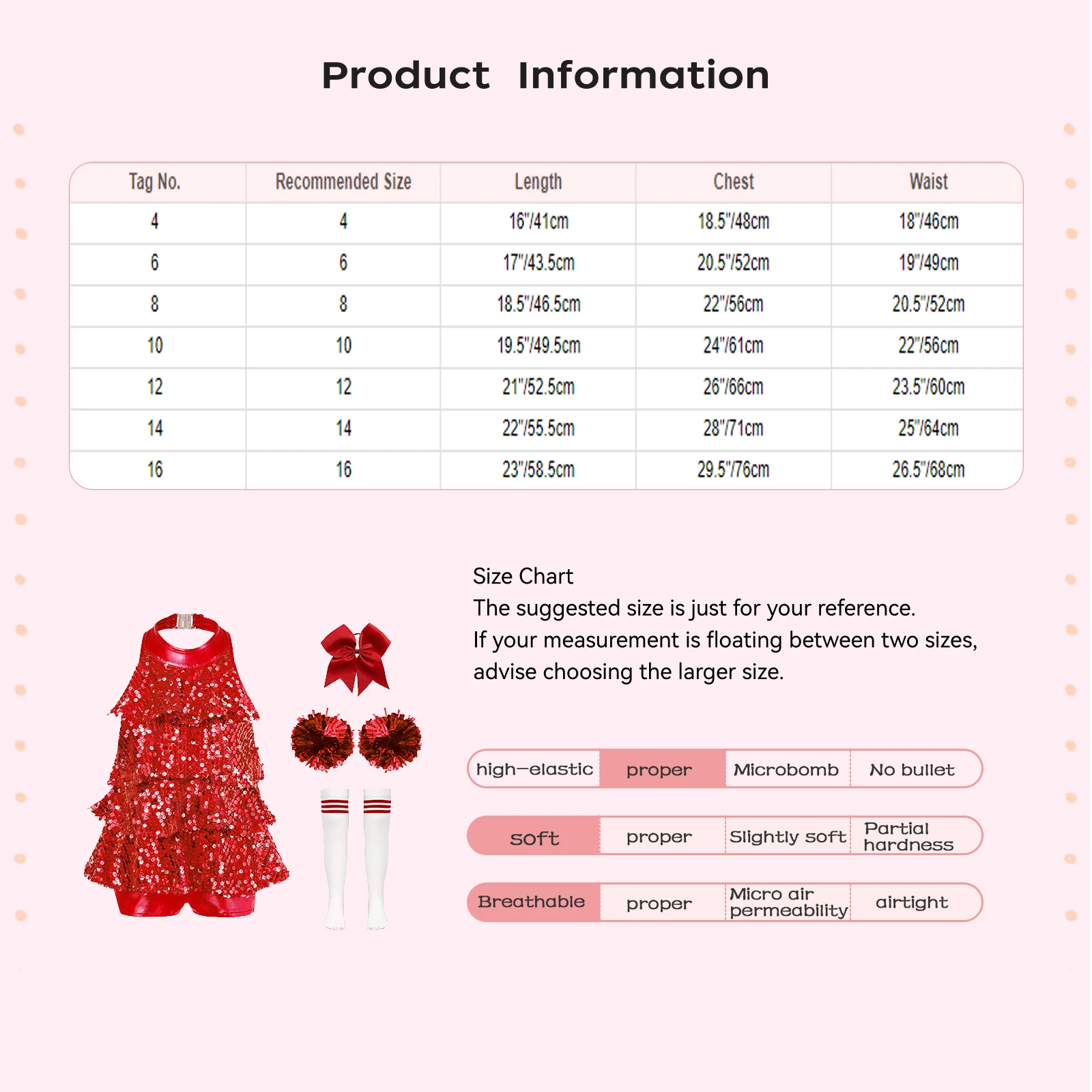 Kids Girls Cheerleading Dancing Costume Jazz Dance Set Halter Sequins Leotard Dress with Bowknot Headwear And Flower Balls Socks