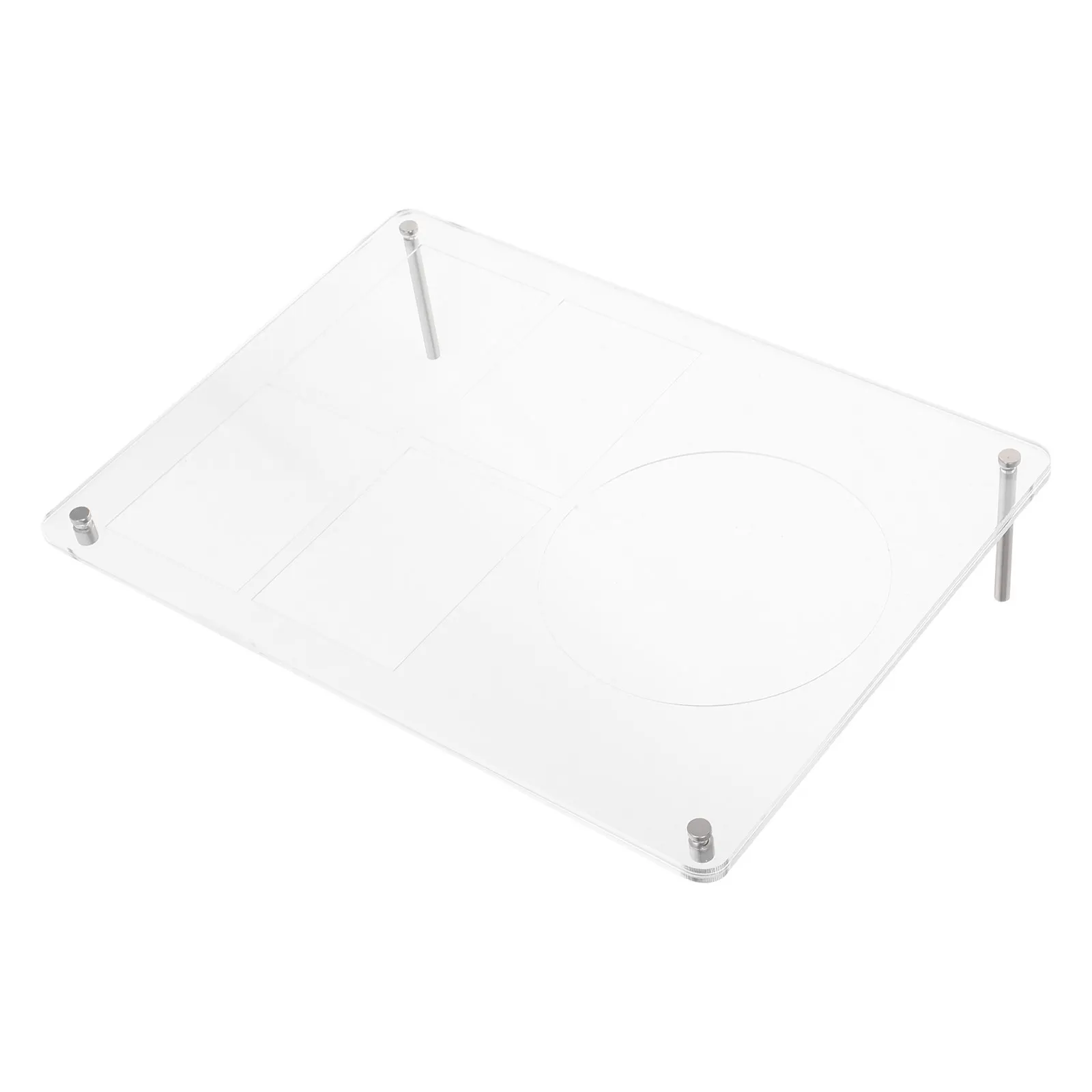 Clear Acrylic Cd Display Stand with Grooved Slots for Secure Disc Storage Desktop Cd Organizer Box for Albums Cards Photo Frames