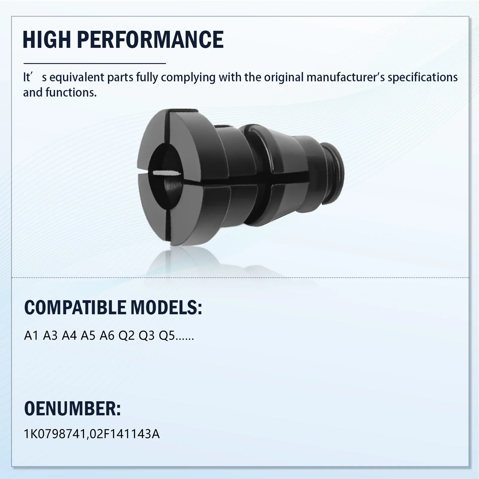 

1K0798741 Уплотнение шланга главного цилиндра сцепления для Audi A1 A3 A4 A5 A6 Q2 Q3 Q5 VW Beetle Caddy Golf Polo Passat Jetta Tiguan