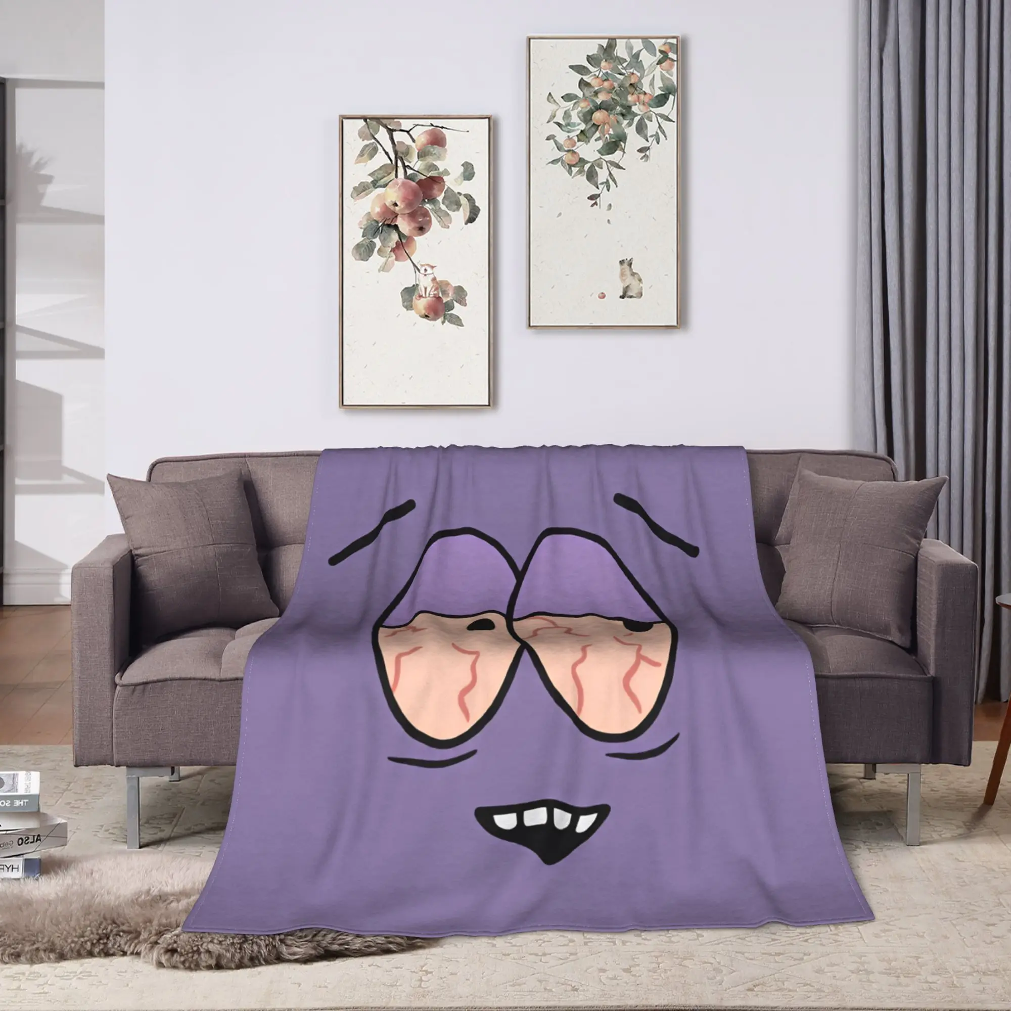 South Cartoon Park Towelie Super Warm Blanket Travel Office Plush Throw Blanket Funny Couch Bed Flannel Bedspread Sofa Bed Cover
