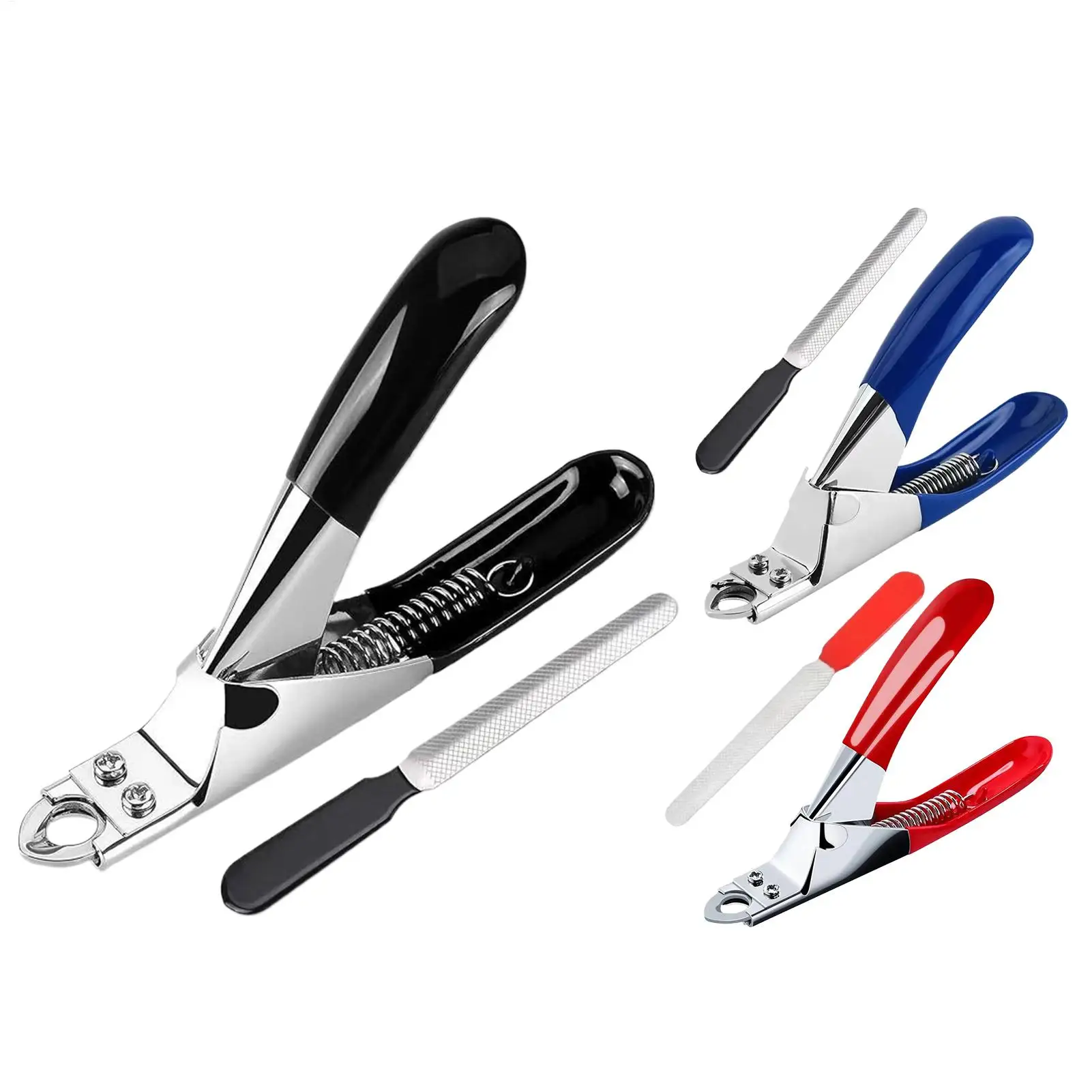 Cat Nail Clipper Stainless Steel Pet Claw Grooming Tool With File Dog Nail Trimmer for Small Medium Large Puppy Kitten Home